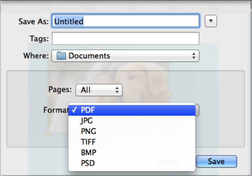 export a publisher file for a mac user